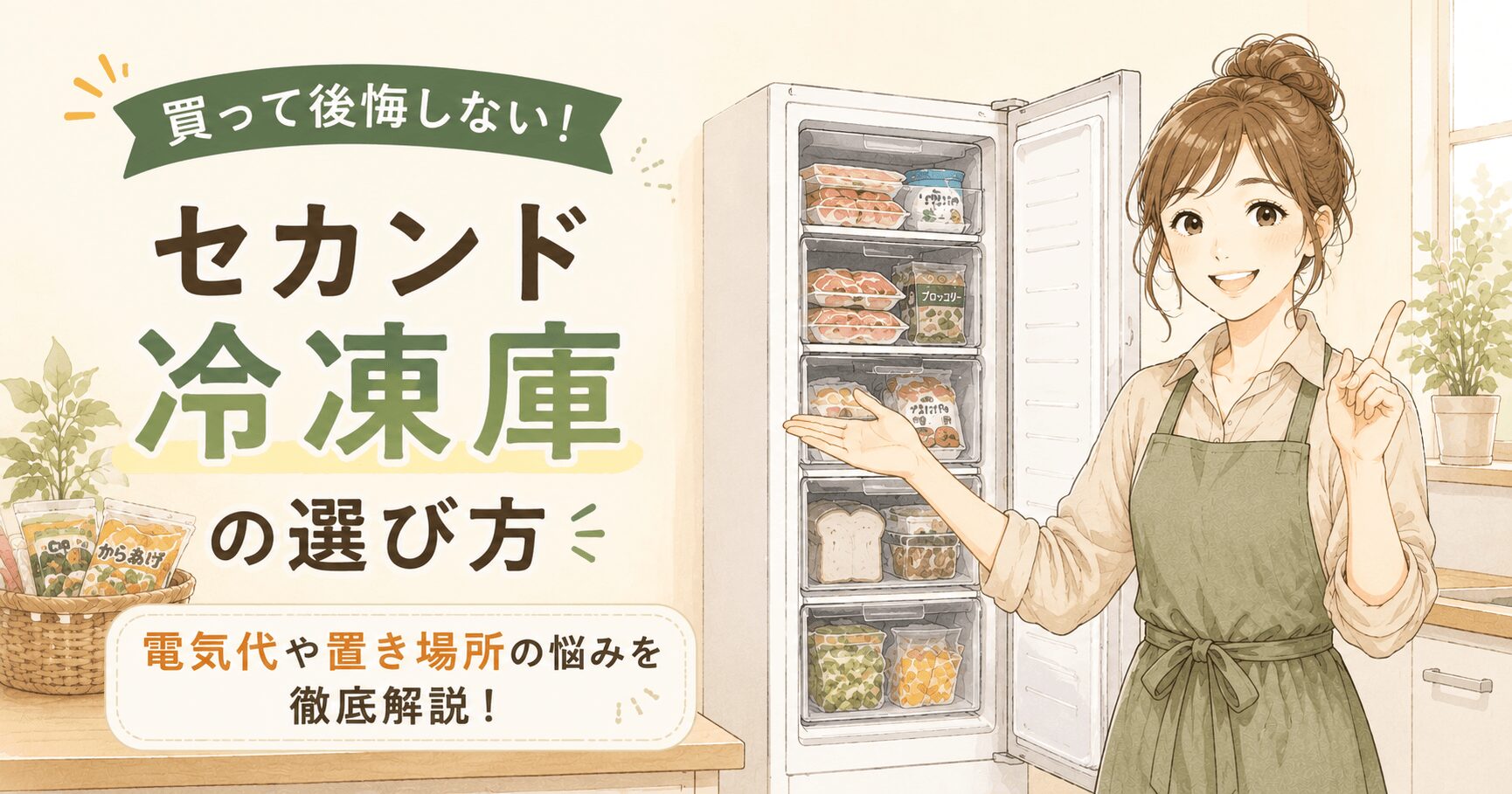 セカンド冷凍庫を買って後悔したくない!電気代や置き場所の悩みを徹底解説